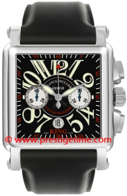 Franck Muller Conquistador Cortez Chronograph 10000 K CC SS Black 