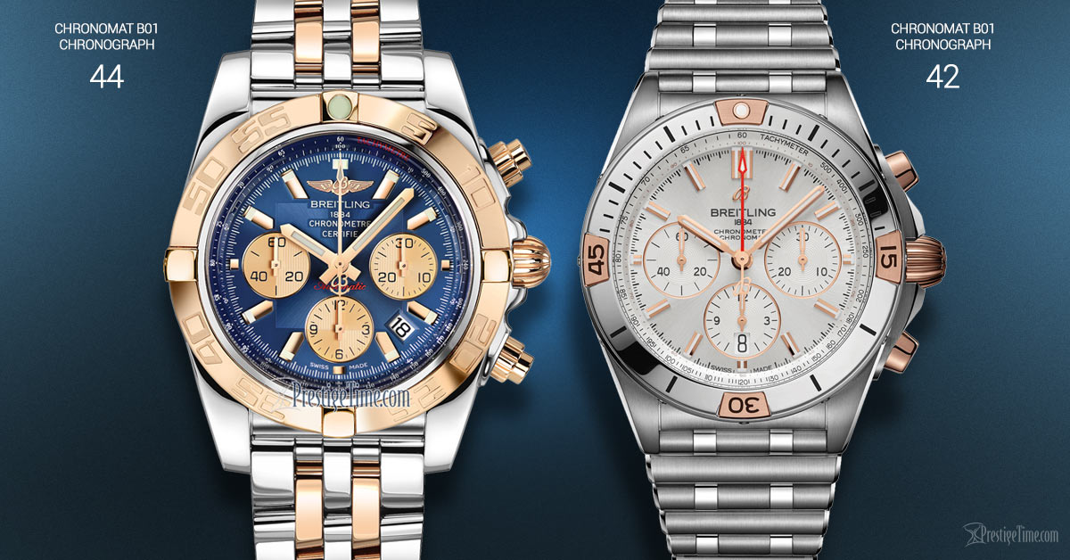 Breitling Chronomat B01 Chronograph 44 VS Breitling Chronomat B01 42