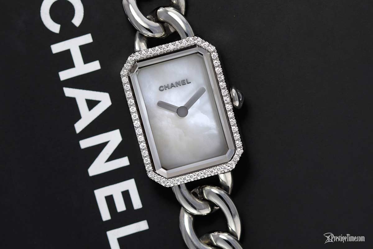 Chanel Premiere Diamond Bezel White Mother of Pearl Dial H3255