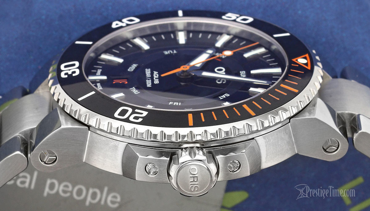 Oris Aquis Staghorn Restoration Limited Edition Crown