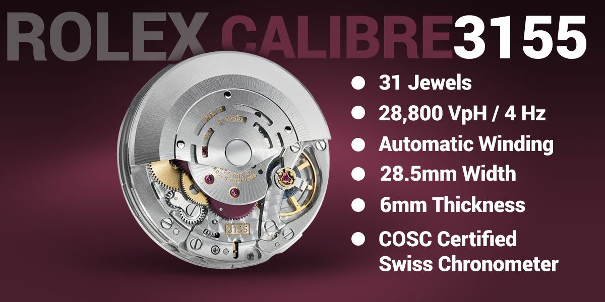 rolex 3155 movement