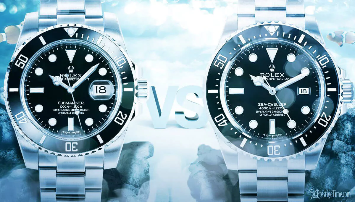 rolex sea dweller v submariner