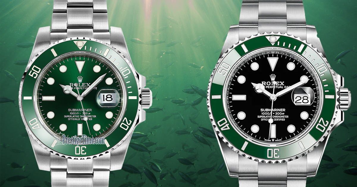 Rolex Submariner 126610LV Kermit and Hulk Green Bezel