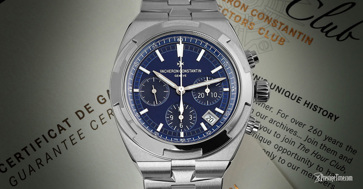 Vacheron Constantin Overseas Chronograph 42.5mm Steel Black Dial  5500V/110A-B481 - BRAND NEW