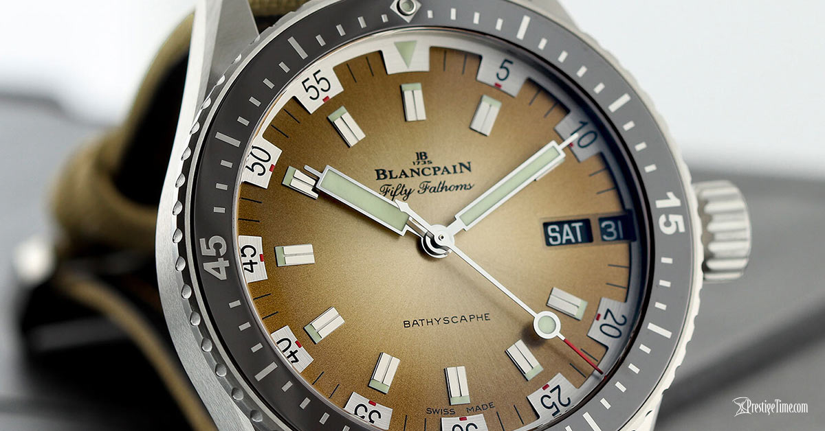 blancpain fifty fathoms bathyscaphe gradient dial