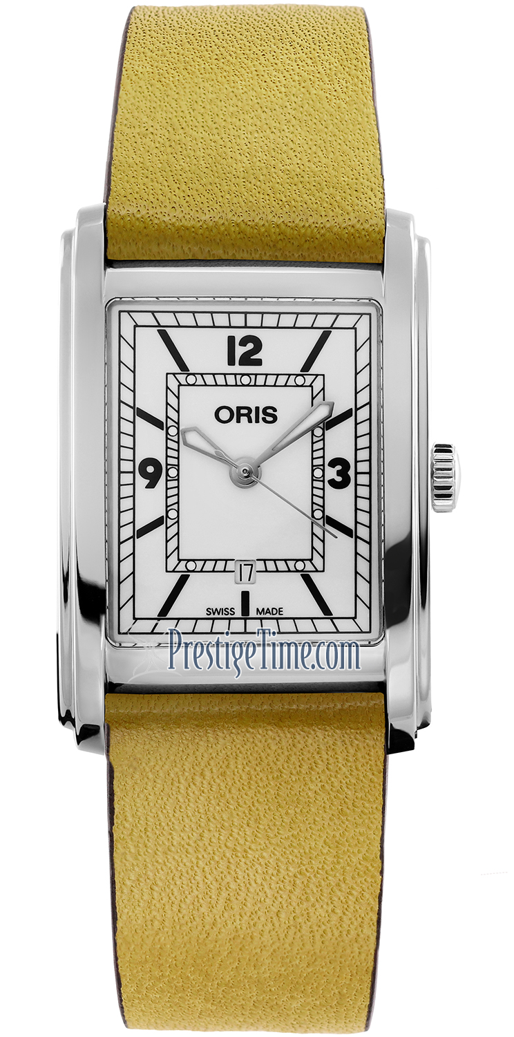 01 561 7783 4061-07 5 19 15 Oris Rectangular Automatic Midsize Watch