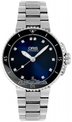 Oris Aquis Date Diamonds 36mm 01 733 7652 4195-07 8 18 01P