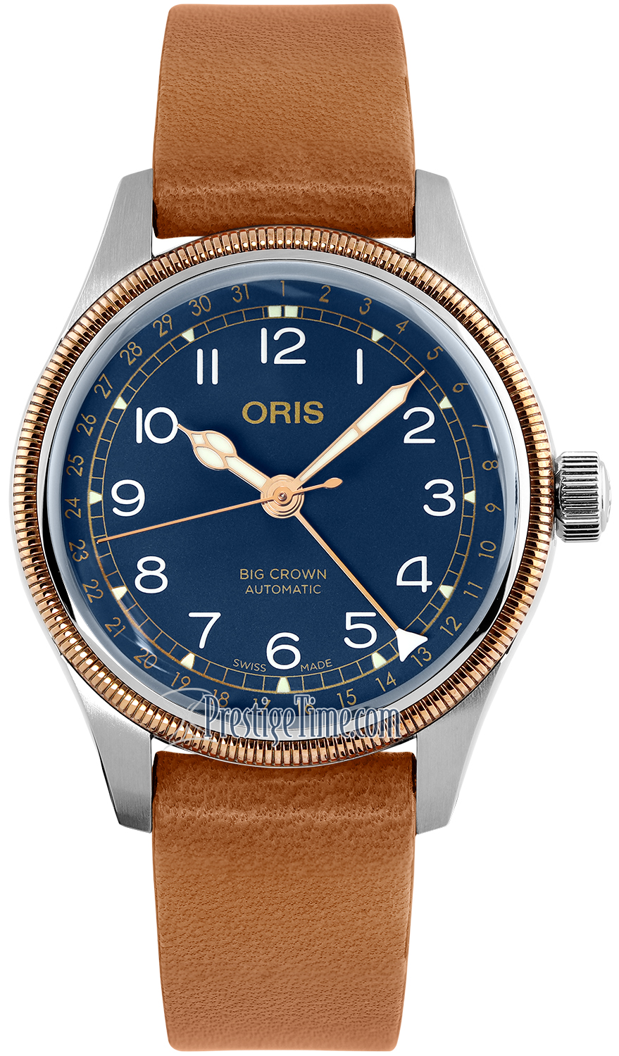 oris big crown pointer date 36mm black