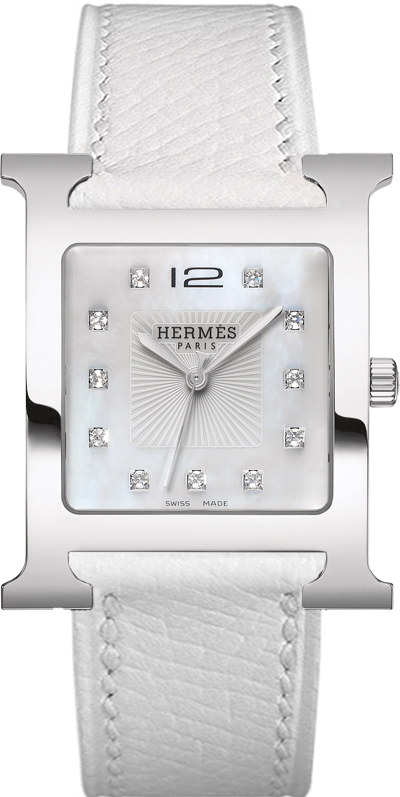 037168WW00 Hermes H Hour Quartz Large TGM Midsize Watch