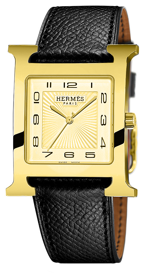 037169WW00 Hermes H Hour Quartz Large TGM Midsize Watch display picture 1