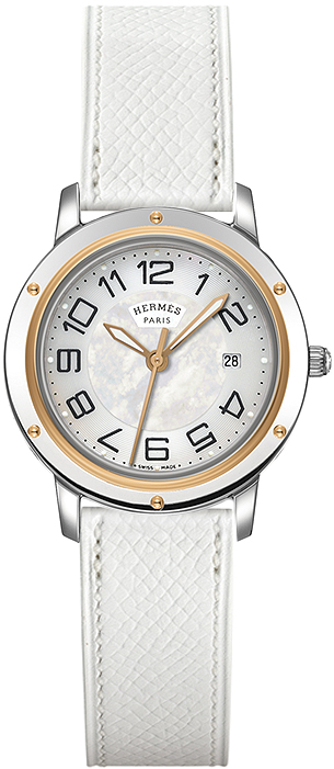 039408WW00 Hermes Clipper Quartz MM 28mm Ladies Watch display picture 1