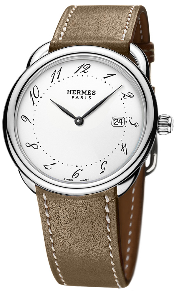 039667WW00 Hermes Arceau Quartz GM 38mm Medium Watch display picture 1