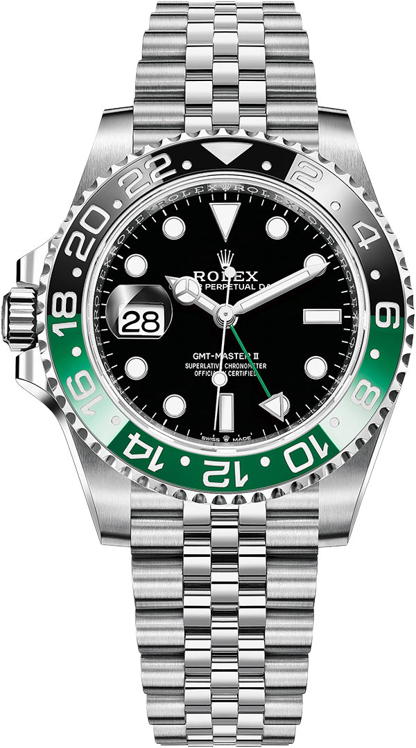 126720vtnr Jubilee Destro Lefty Sprite Rolex GMT Master II Mens Watch