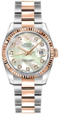 116231 White MOP Diamond Oyster