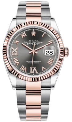 126231 Dark Rhodium VI IX Roman Oyster