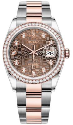126281RBR Jubilee Chocolate Diamond Oyster