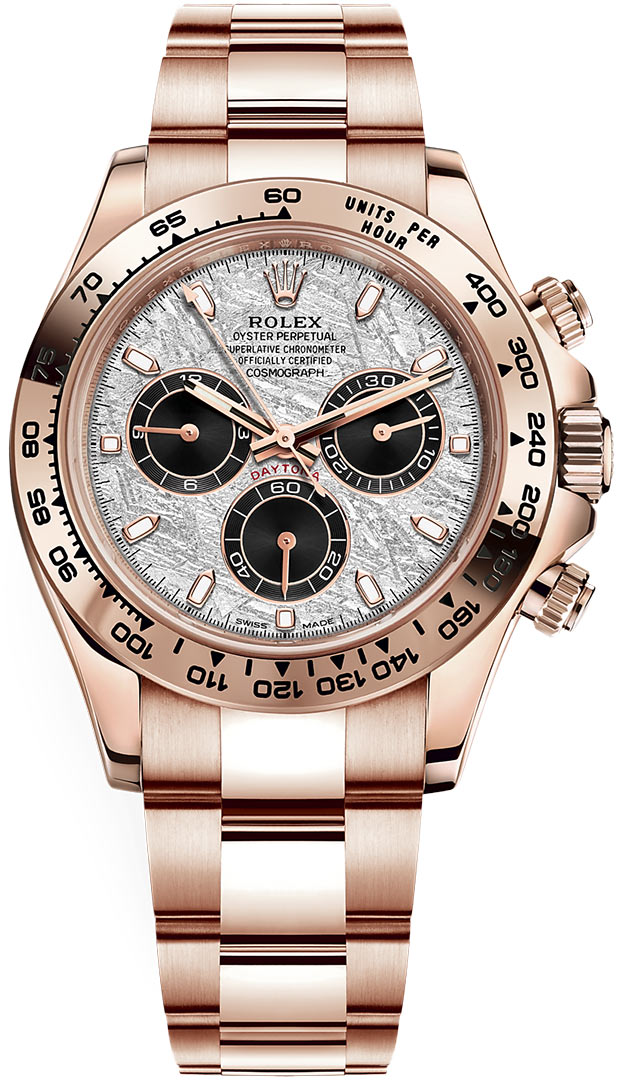116505 Meteorite Black Index Rolex Cosmograph Daytona Everose Gold