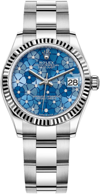 278274 Azzurro Blue Floral Oyster