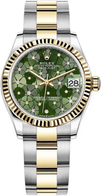 278273 Olive Green Floral Oyster