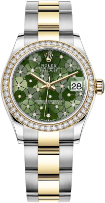 278383rbr Olive Green Floral Oyster