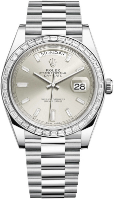 228396TBR Silver Baguette