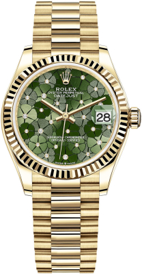 278278 Olive Green Floral President