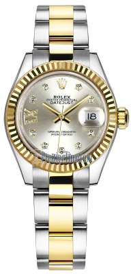 279173 Silver 17 Diamond Oyster
