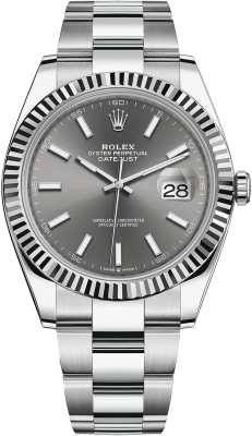 126334 Dark Rhodium Index Oyster
