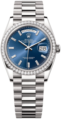 128349RBR Bright Blue Baguette