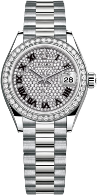 279139rbr Pave Black Roman President