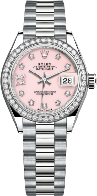279139rbr Pink Opal 17 Diamond President