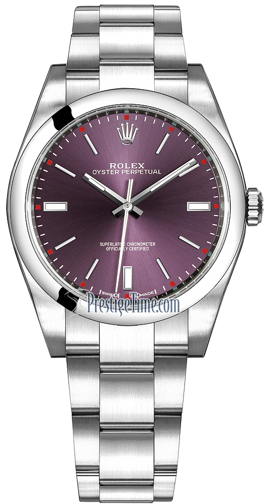 rolex oyster perpetual 39mm red grape