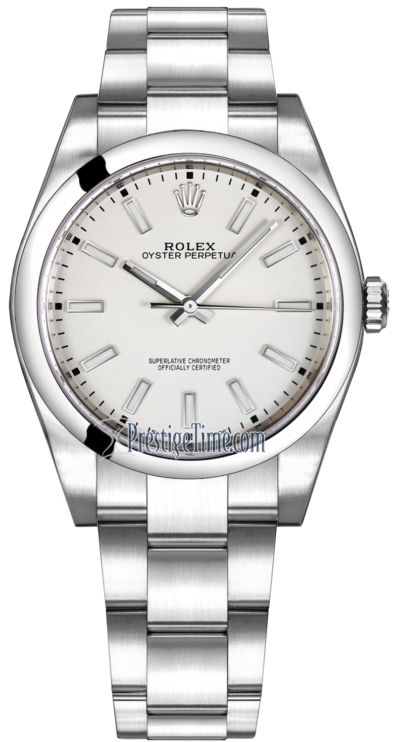 rolex 39mm white