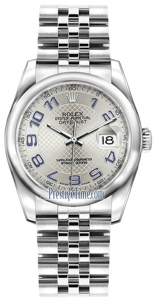 116200 Silver Decorated Arabic Jubilee Rolex Datejust 36mm