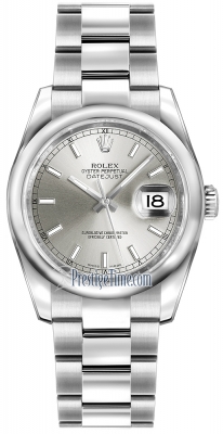 Rolex Datejust 36mm Stainless Steel 116200 Silver Index oyster
