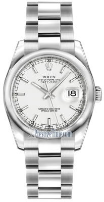 Rolex Datejust 36mm Stainless Steel 116200 White Index Oyster