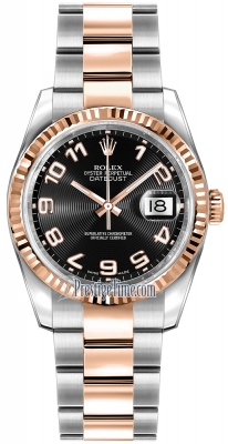 116231 Black Concentric Arabic Oyster