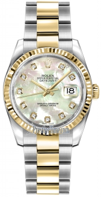 116233 White MOP Diamond Oyster