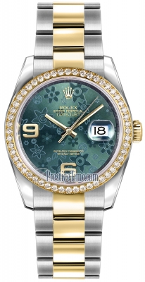 116243 Green Floral Oyster