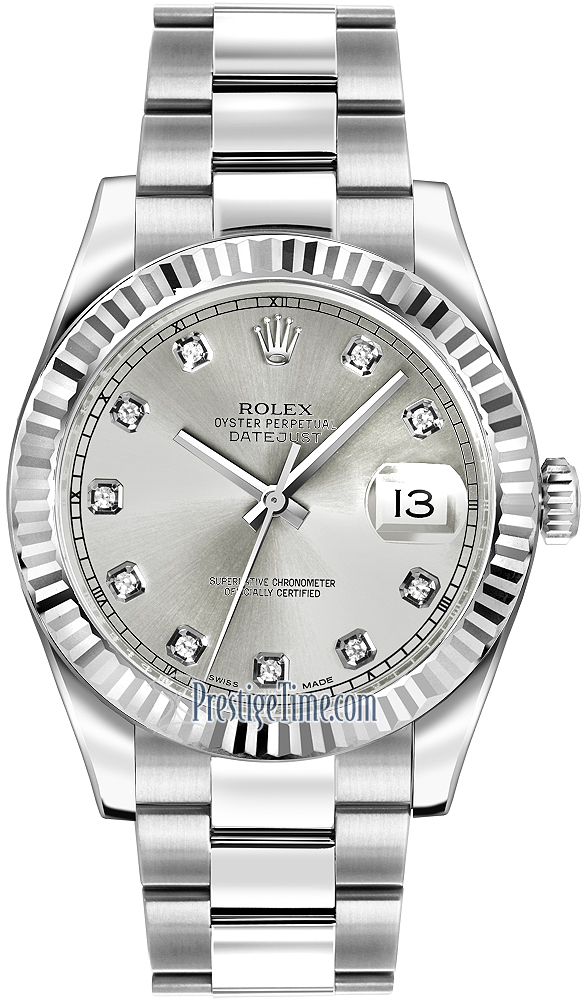 oyster perpetual datejust silver