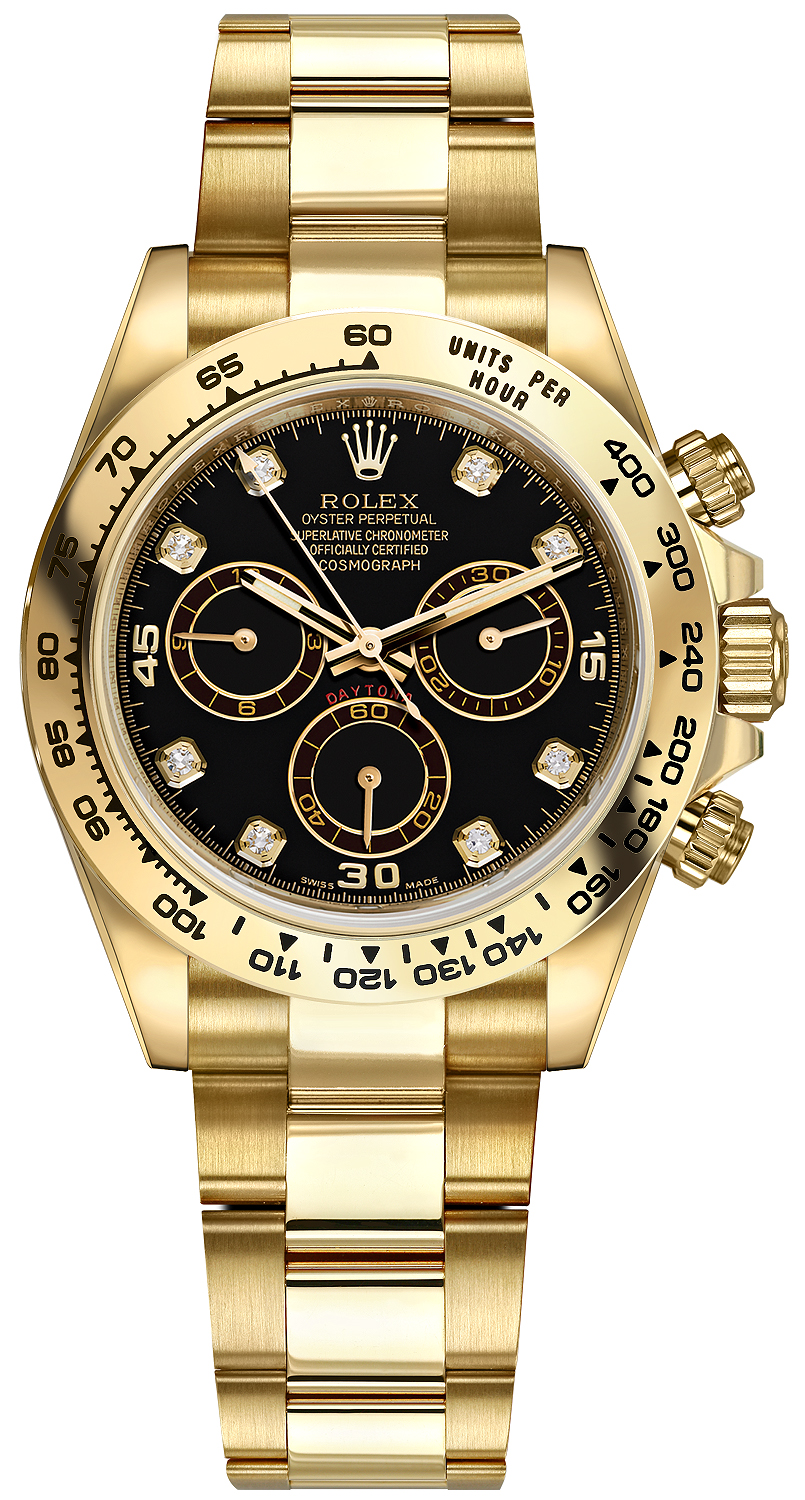 black and gold rolex