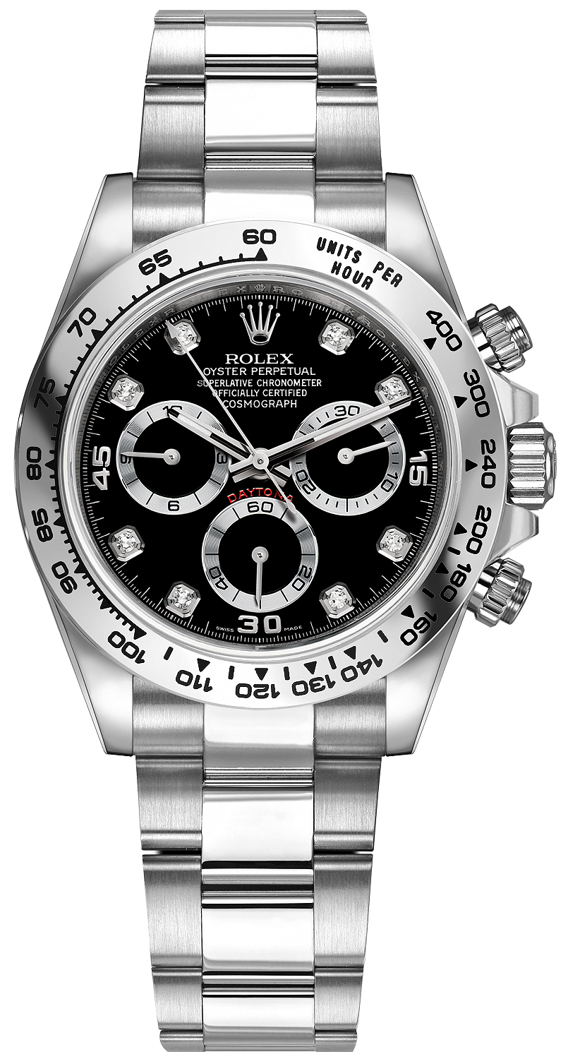 black and white rolex