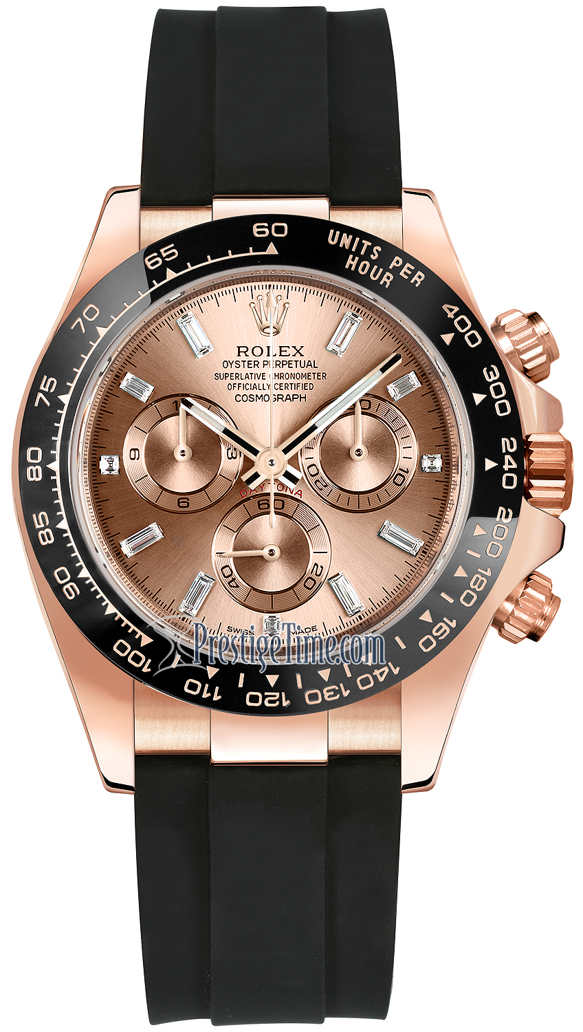 116515LN Pink Baguette Oysterflex Rolex 
