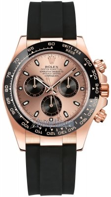 116515LN Pink and Black Oysterflex Rolex Cosmograph Daytona
