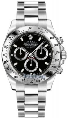 116520 Black Rolex Cosmograph Daytona Mens Watch