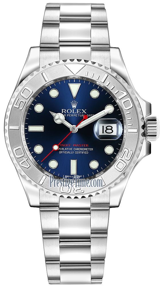 rolex yacht master blue and white
