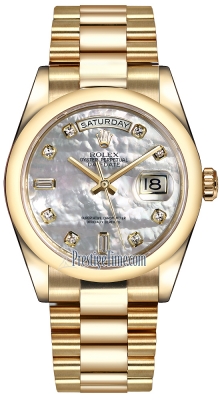 118208 White MOP Diamond President