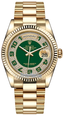 118238 Green Pave Diamond Arabic President