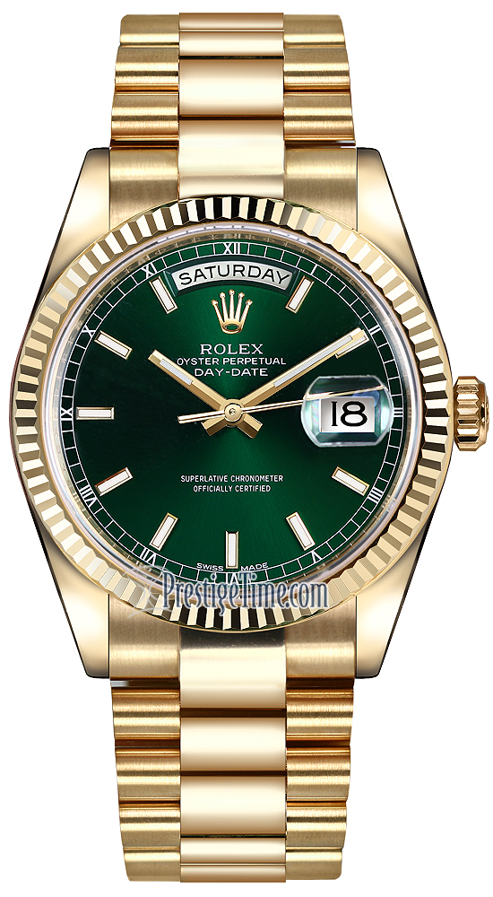 rolex day date 36mm green dial