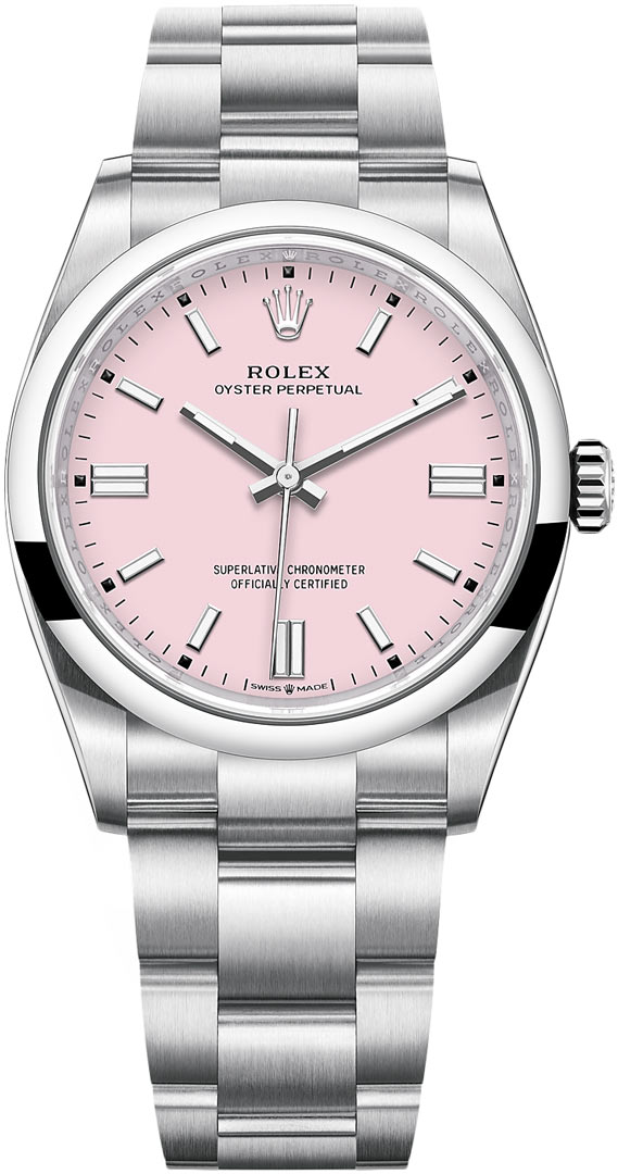 vjerojatnost Voćni Povećajte  126000 Candy Pink Rolex Oyster Perpetual 36mm Midsize Watch